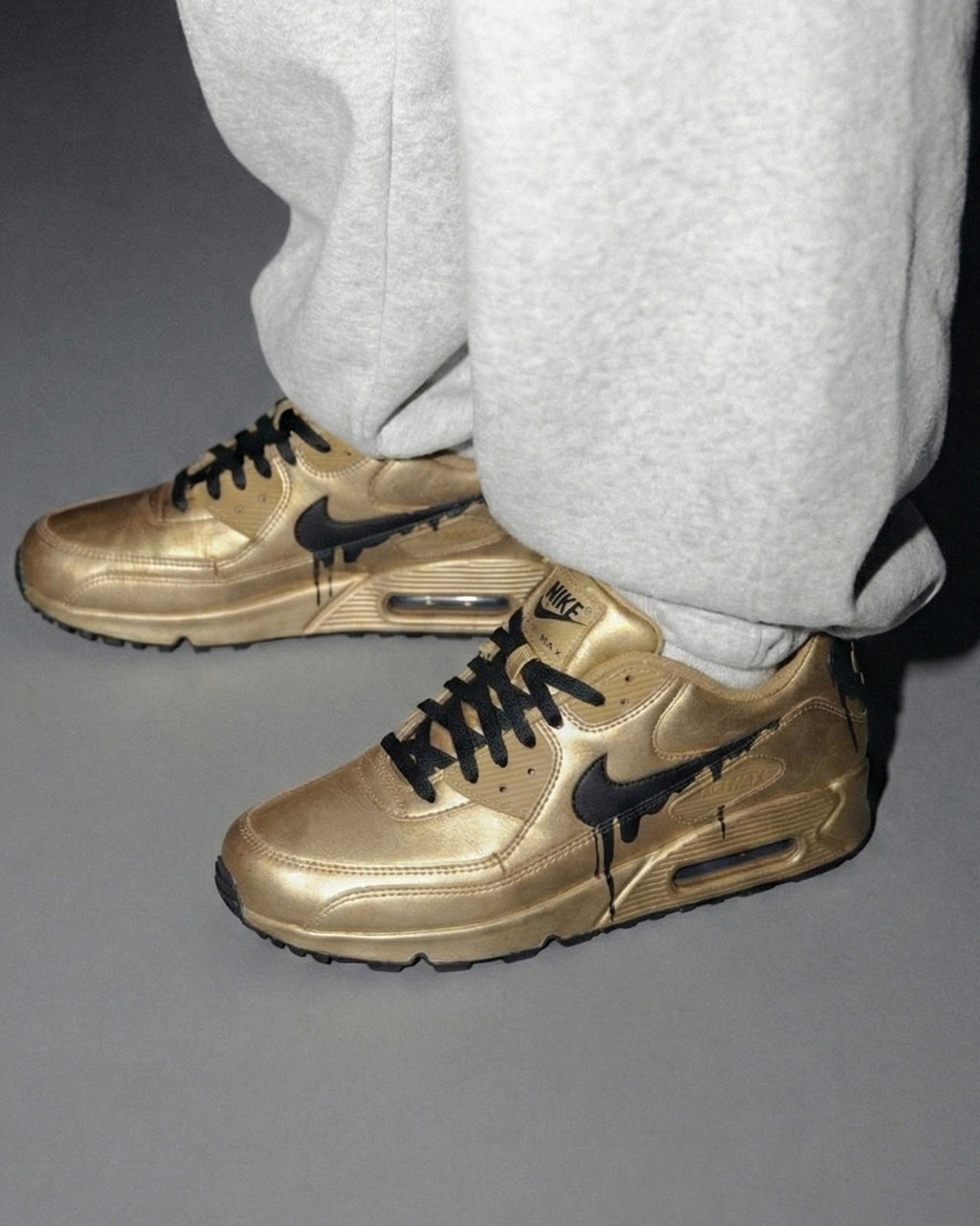 Custom Air Max 90 Drip GOLD