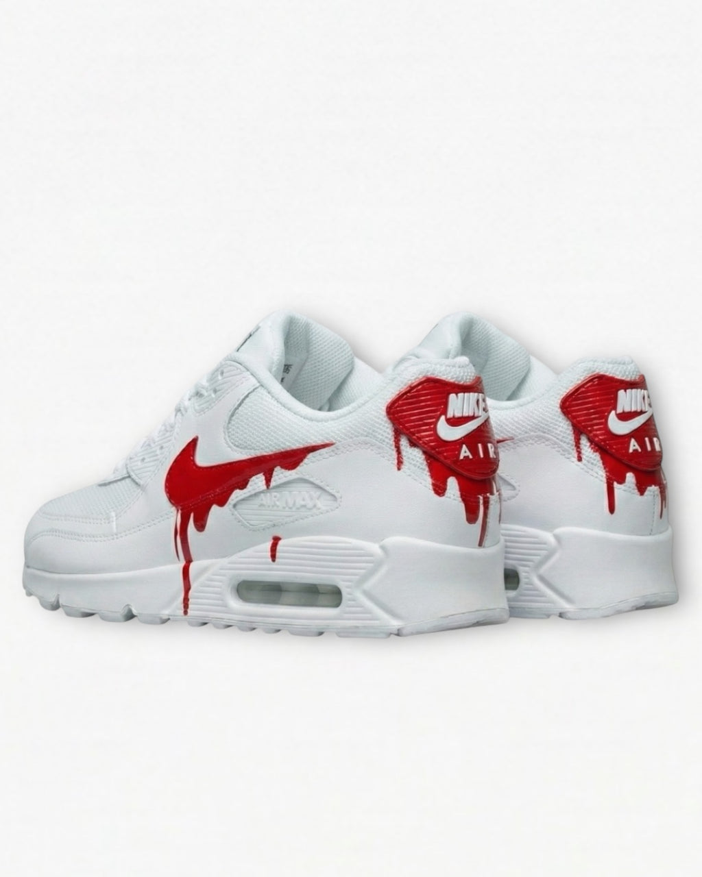 Custom Air Max 90 Drip White Edition