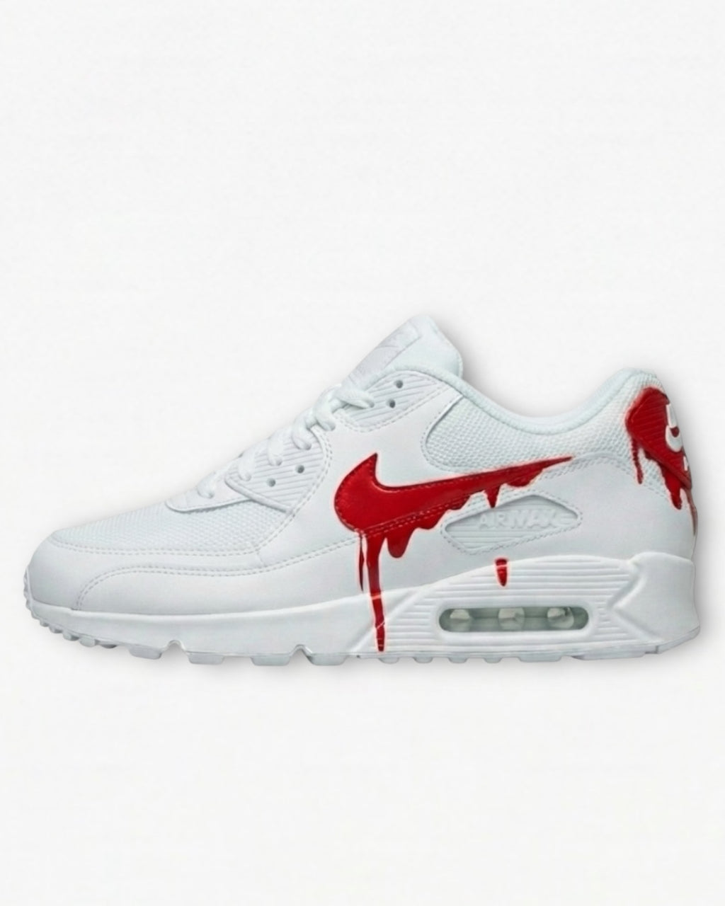Custom Air Max 90 Drip White Edition